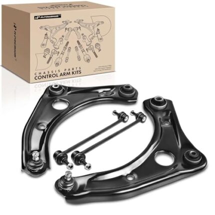 A-Premium 4Pcs Front Suspension Kit, Lower Control Arm, Sway Bar Link, Compatible with Nissan Versa 2012-2019, Versa Note 2014-2019