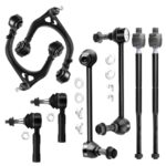 ASAPE 8PCS Suspension Kit, Front Control Arm Ball Joint Tie Rod End Sway Bar End Link RWD for Chrysler 300 2005-2010,for Dodge Magnum 2005-2008/Charger 2006-2010/Challenger 2008-2010