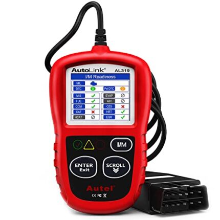 Autel OBD2 Scanner AL319 Car Code Reader, Enhanced Check Engine Code Reader with Reset, Live Data, Auto Vin, CAN Car Diagnostic Scan Tool for All OBD Vehicles After 1996, 2024 Upgraded