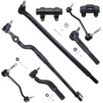 Detroit Axle - 4WD Front 8pc Suspension Kit for 00-04 Ford F-250 F-350 Super Duty Excursion, 4 Tie Rod Ends 2 Sway Bar End Links 2 Adjustment Sleeves 2000 2001 2003 2003 2004 Replacement