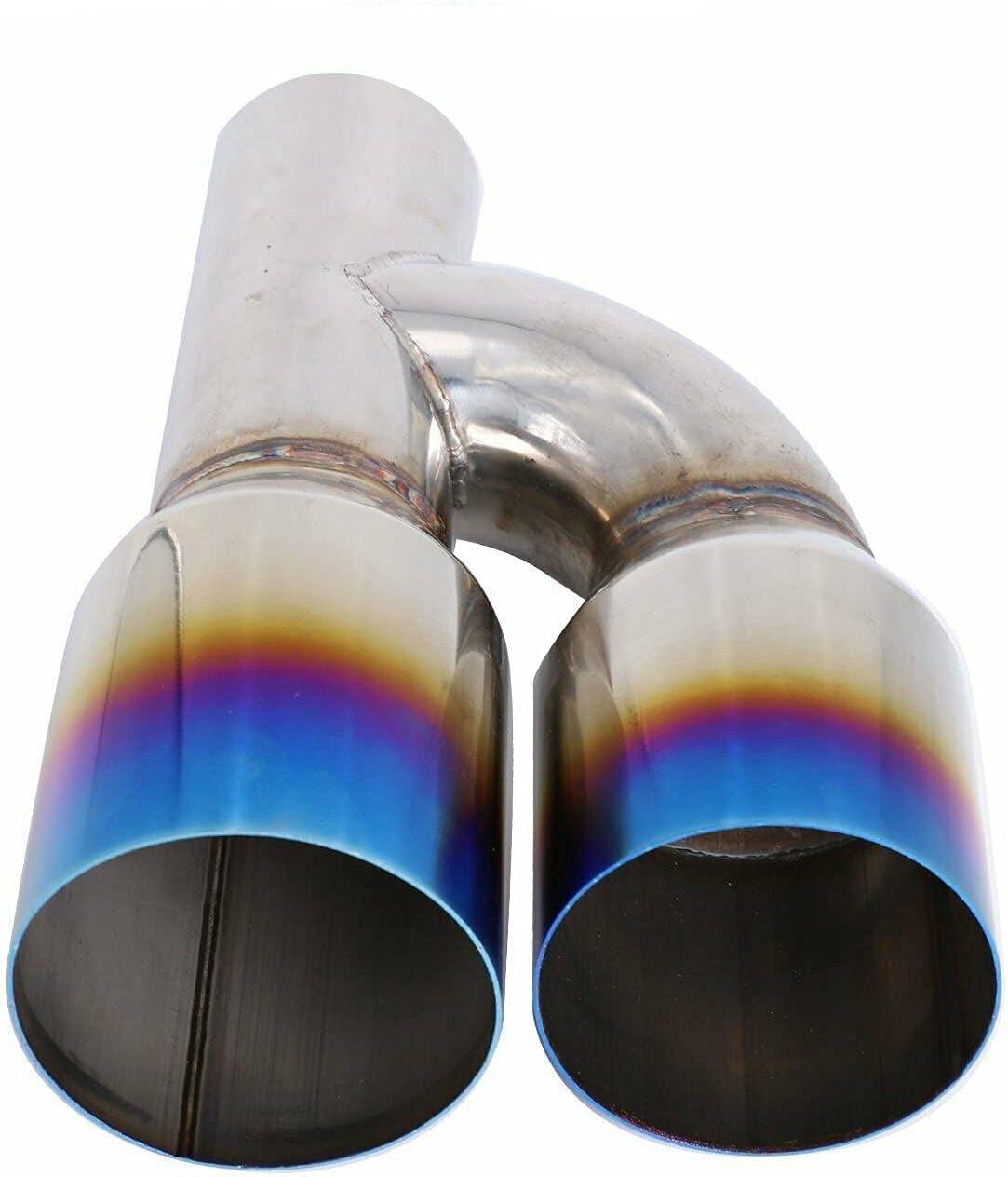 Rev Up Your ride: Blue Burnt Exhaust Tip Magic!