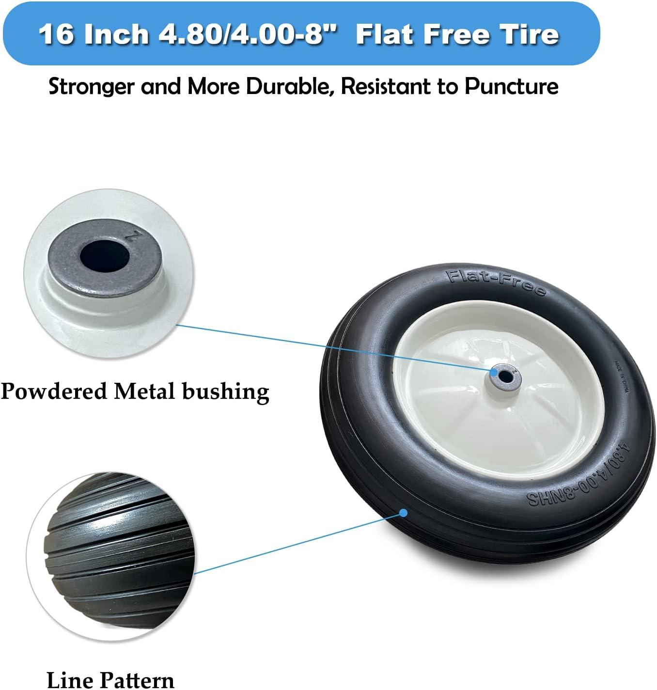 Upgrade Our Wheelbarrows ​with​ Flat Free Tires - Never Worry⁢ Again!