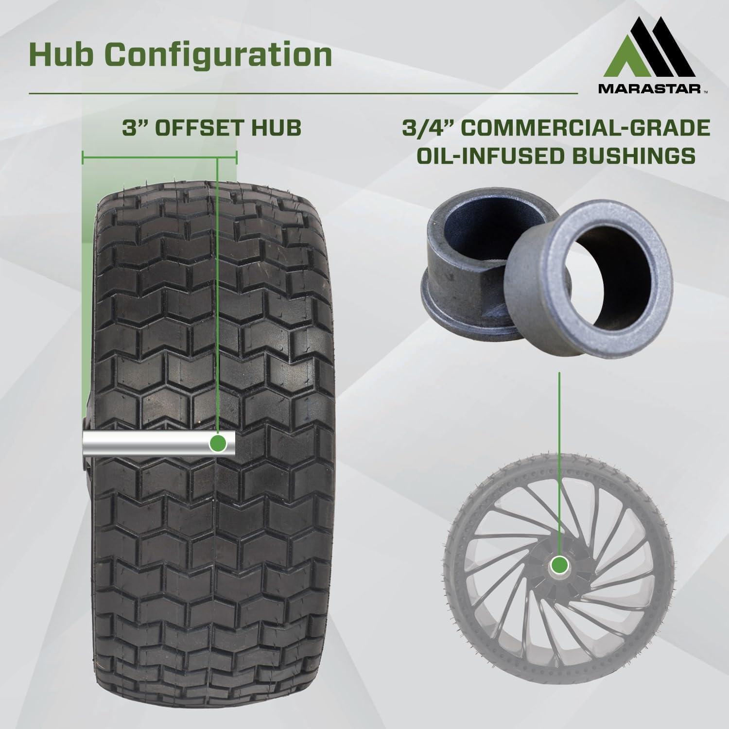 Upgrade Our Riding Mowers with MARASTAR's Flat-Free Tire Pack!