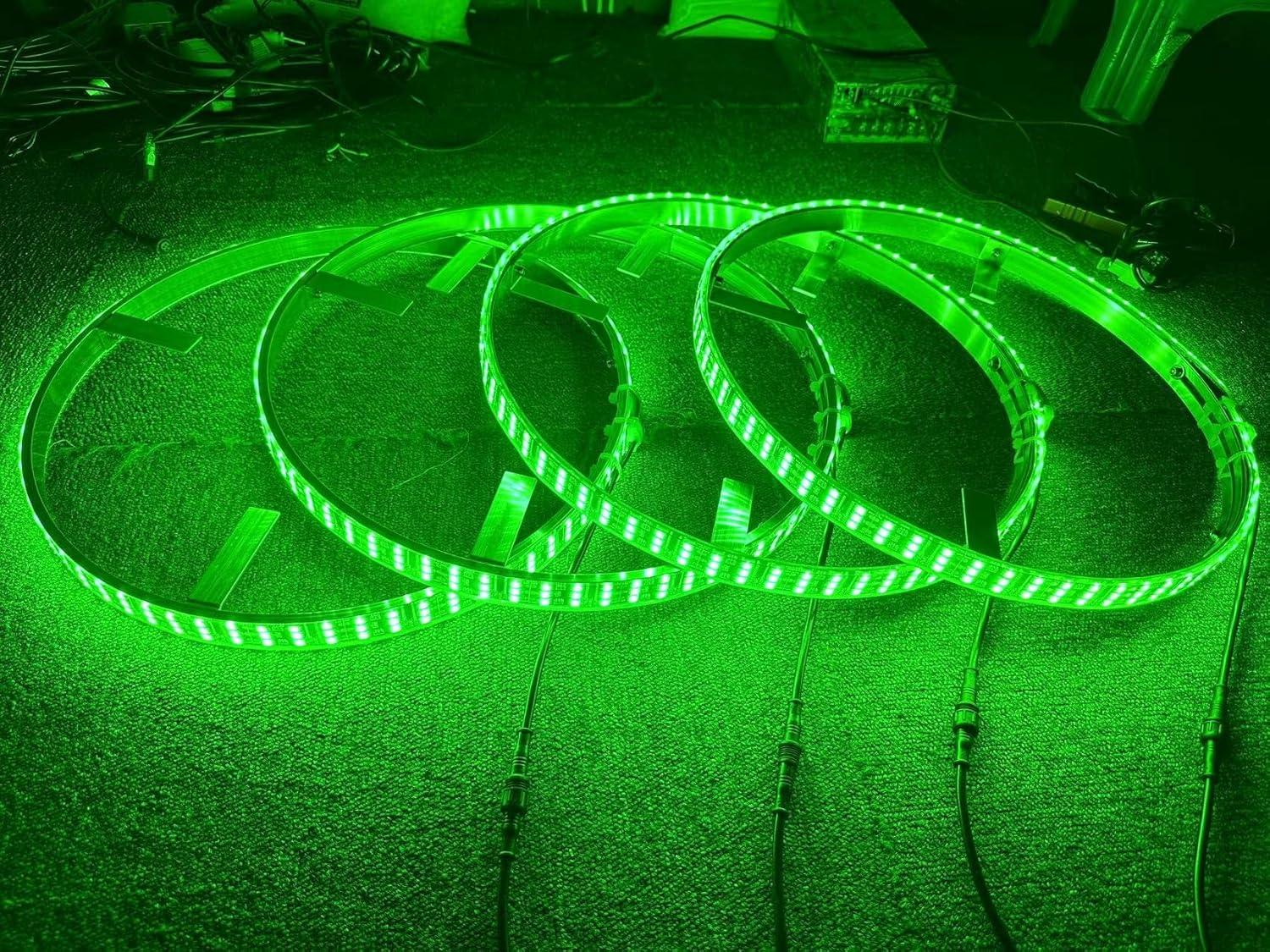 Let's Light Up Our Rides with Sando tech's RGB Wheel ‍Rings!