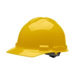 Malta Dynamics Hard Hat – Cap-Style Construction and Safety Hard Hats for Men and Women, 4 Pt. Hard Hat Suspension System, OSHA & ANSI Compliant, Made in The USA (1 Pack, Yellow)