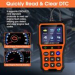 Advanced OBD2 Scanner & Battery Tester for All 1996+ Vehicles - Engine Diagnostic Tool - Image 2