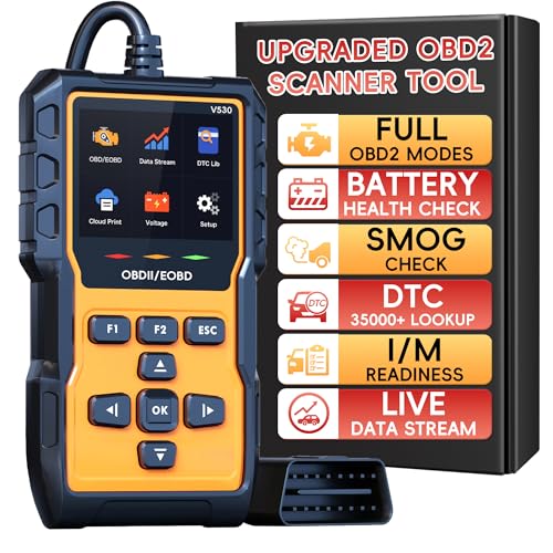 Professional OBD2 Scanner Diagnostic Tool Car Check Engine Code Reader Professional OBD2 Scanner Diagnostic Tool Car Check Engine Code Reader with Reset, Live Data, Mode 6, Mode 8 & I/M Readiness and Clear Error Codes for All OBDII/EOBD Vehicles After 1996