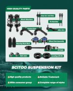 Chevy S10 Blazer Suspension Kit 14pc Control Arms Tie Rods Ball Joints - Image 2