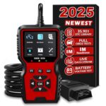 Zecirl V519 OBD2 Diagnostic Scanner Tool - Vechicle Check Engine Light Code Reader with Battery Voltage Tester, I/M Readiness, Reset, and Code Eraser for All OBDII Car Since 1996