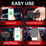 EVCONN OBD2 Scanner Bluetooth 5.4 Car Diagnostic Tool iOS Android Code Reader - Image 3