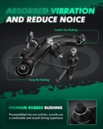 Honda Accord 2013-2017 Front Suspension Kit Tie Rods Ball Joints Sway Bar Links 8pc - Image 4