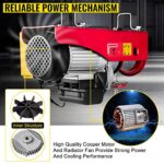 VEVOR 1320LBS Electric Hoist Lift 110V Wireless Remote Control Garage - Image 3