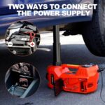 5 Ton Electric Car Jack Kit 12V Hydraulic Lift Impact Wrench LED - Image 4