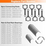 Crankshaft Main Rod Bearings Kit for Hyundai Kia 3.3L 2011-2019 - Image 3