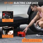 5-Ton 12V Electric Car Jack Kit w/ Impact Wrench & Tire Inflator - SUV Truck - Image 3