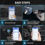 Professional OBD2 Bluetooth Scanner: Full Vehicle Diagnostic Tool for iOS & Android - Image 4