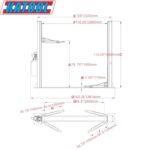 KATOOL 10000 lbs 2 Post Car Lift Auto Hoist for Home Garage Shop - Image 4