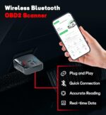 Wireless OBD2 Scanner Bluetooth Car Diagnostic Tool for iPhone Android - Image 3