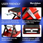 1100lb Motorcycle Scissor Lift Jack Wide Deck Center Stand Kit - Image 3