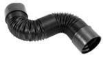 High-Flow Black 4" Silicone Cold Air Intake Duct Hose for Performance Vehicles - Image 2