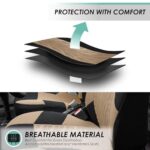 Premium Beige Seat Covers | Universal Fit | Airbag Safe | Low Back Car & SUV Protection - Image 3