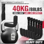 Heavy Duty Garage Storage Hooks Set: 6 Large Metal Wall Mounts for Bikes & Tools - Image 4