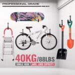Heavy Duty Garage Storage Hooks Set: 6 Large Metal Wall Mounts for Bikes & Tools - Image 5