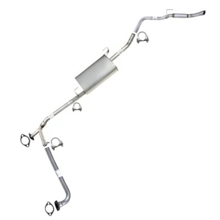 Northeastern Exhaust | Stainless Steel - Exhaust Front Pipe, Resonator, Muffler Exhaust System Compatible for Nissan Frontier 2007-2019 4.0L with 139.9" - Includes Clamps and Gaskets
