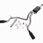 Rough Country Dual Cat-Back Exhaust for 2016-2023 Toyota Tacoma | 3.5L - 96016