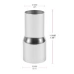 Stainless Steel Exhaust Pipe Reducer Adapter 2" to 2.5" OD | Precision Fit Performance - Image 2