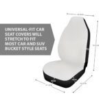 Universal Gray Dog Paw Print Car Seat Covers | Front Seat Protection | All Season Use - Image 6