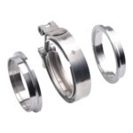 AotoKoop 3.5" Stainless Steel V-Band Clamp Kit Exhaust Turbo Flange - Image 5