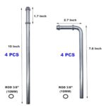 ```
16PC Heavy Duty Exhaust Hanger Kit 10mm Rod Muffler Mount Set
``` - Image 2
