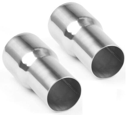 YSIL 2" OD to 2.5" OD Exhaust Pipe Adapter Connector Reducer 304 Stainless Steel 2PCS