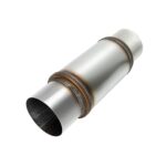 Exhaust Resonator 5" Inlet 5" Outlet High Performance Muffler 18" inch Overall Stainless steel Straight