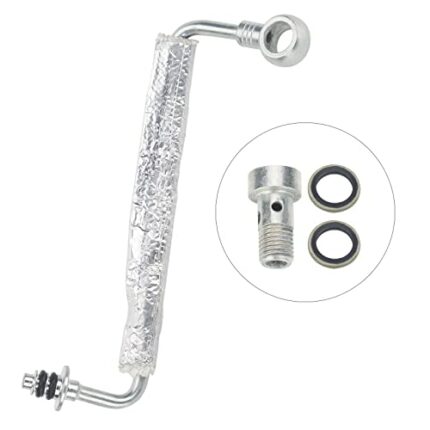 ZONFANT Turbo Oil Feed Pipe Tube, Turbocharger Oil Return Line Compatible With Buick Chevy Vehicle Encore 13-18, Cruze 11-18, Sonic 12-18, Trax 15-18, Replace #55592600 25198546 25200947