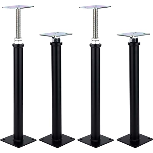 4-Pack Adjustment Floor Jack Post Floor Jack Lift Supports 16.5-20.5 4-Pack Adjustment Floor Jack Post Floor Jack Lift Supports 16.5-20.5 Inch Adjustable House Jack,Adjust Supports,Lift Supports,Mini Screw Jack, Floor Straightener,Level Supports