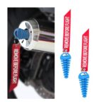 Bittwee 2PCS Motorcycle Muffler Exhaust Wash Plug, Dirt Bike Muffler Exhaust Tail Pipe Air-bleeder Plug, Universal Fit（Blue）