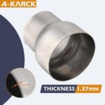 A-KARCK 3" to 4" Stainless Steel Exhaust Pipe Adapter Reducer - Image 3
