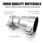 Universal 2.5" to 3" Exhaust Pipe Adapter | Performance Reducer Connector with Clamp - Image 3