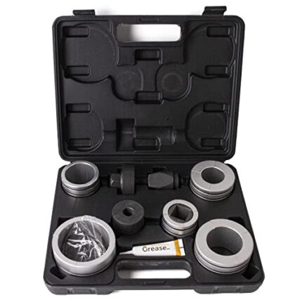 Fumrtcy 28mm Exhaust Pipe Expander 1-5/8" to 4-1/4", 8PCS Pipe Stretcher Tool Kit for Tail Pipe Tube with One Extra Pack of Rubber Rings