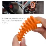 MUQIDA 2PC Motorcycle Exhaust Wash Plug 0.6-1.5" Silencer Cover
Orange - Image 5