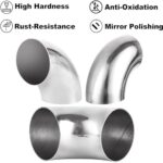 Heavy-Duty 90 Degree Exhaust Pipe Elbow 3" - 4 Pack for Automotive & Industrial Use - Image 3
