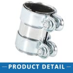 VW Jetta Exhaust Pipe Clamp 62x94mm Stainless Steel 2005-2014 - Image 7
