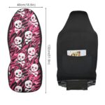 Y2K Skull Zebra Print Car Seat Covers - Universal Fit, Breathable & Non-Slip - Image 2