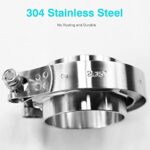 AKIHISA 3" V Band Clamp Kit 304 Stainless Steel Exhaust Turbo - Image 5