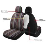 Breathable Baja Stripe Seat Covers | Universal Fit Truck SUV Sedan 4PC Set - Image 3