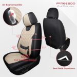 Premium Leather Car Seat Covers Set Black Beige SUV Sedan Truck Protection - Image 2