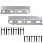 5.7 HEMI Exhaust Manifold Gasket with Bolt Studs and Nuts Set for 5.7L V8 Engines 2009-2020 Dodge Ram 1500 2500 3500 Jeep Charger Grand Cherokee (Complete Left + Right)