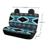 Aztec Tribal Turquoise Seat Covers Universal Fit Car Truck SUV Rear Bench - Image 4
